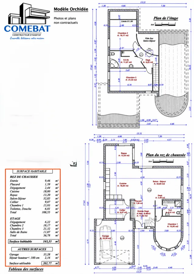 Plan - Maison Individuelle avec Garage à Hettange-Grande