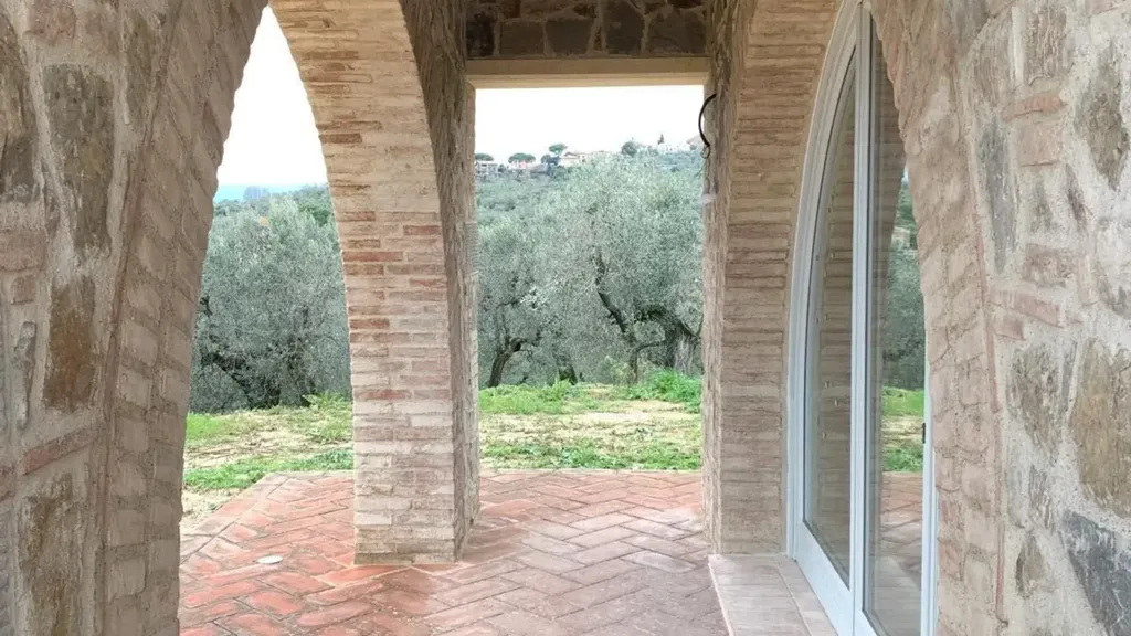 Terrace - Cascina with Pool in Vinci