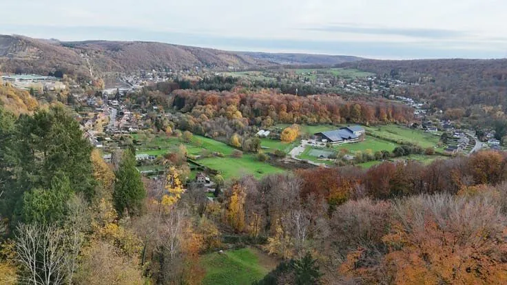 Vue aérienne - Maison au Calme à Profondeville