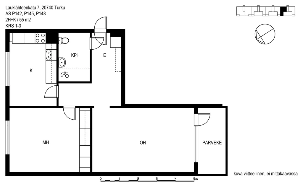 Plan - Duplex with Sauna in Turku's Ilpoinen