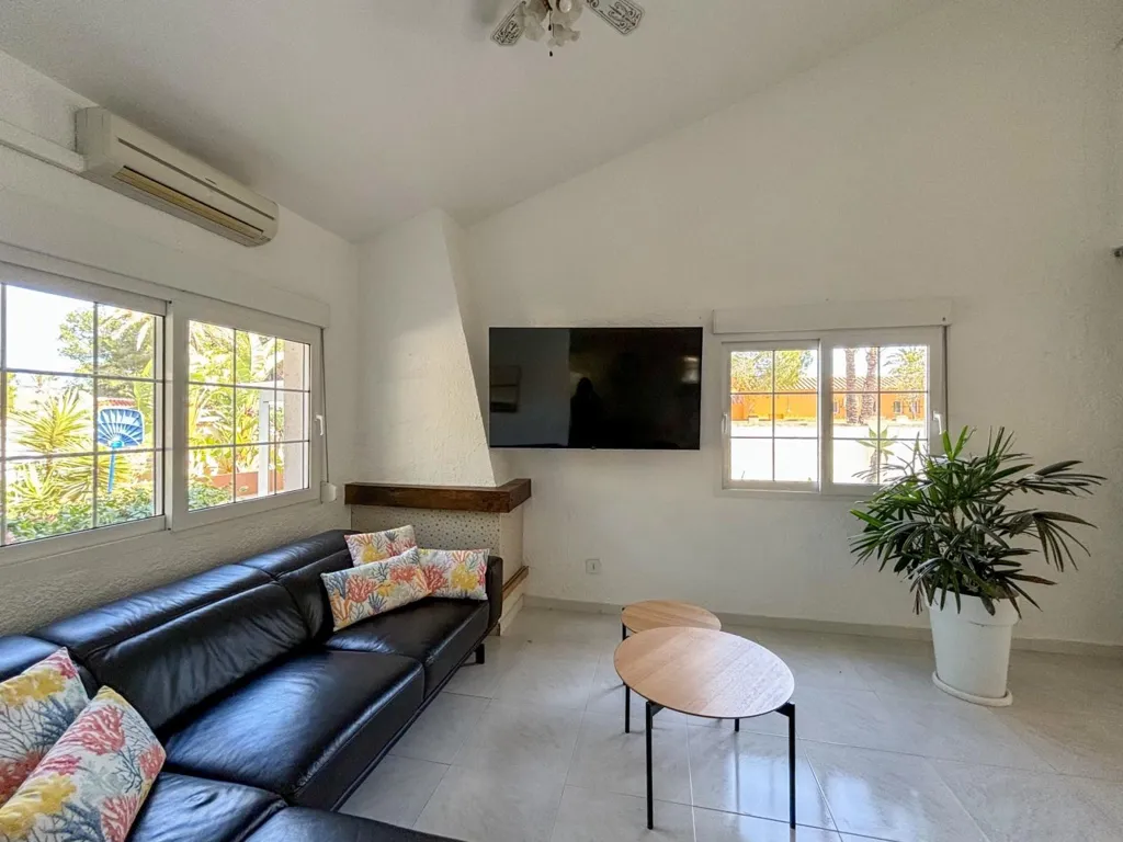 Living Room - Mediterranean Villa with Pool in Cabo Roig