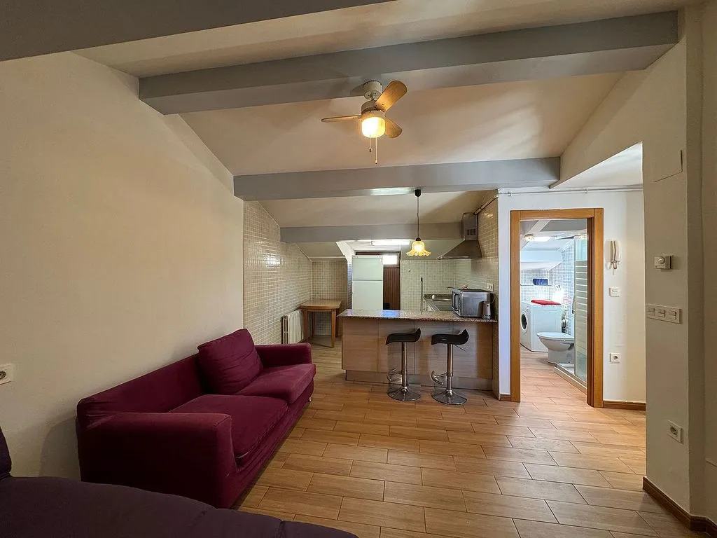 Living Room - Loft with Sea View in Gijón Centre