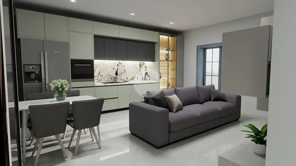 Rear-Facing Two-Bedroom Flat in Bollate