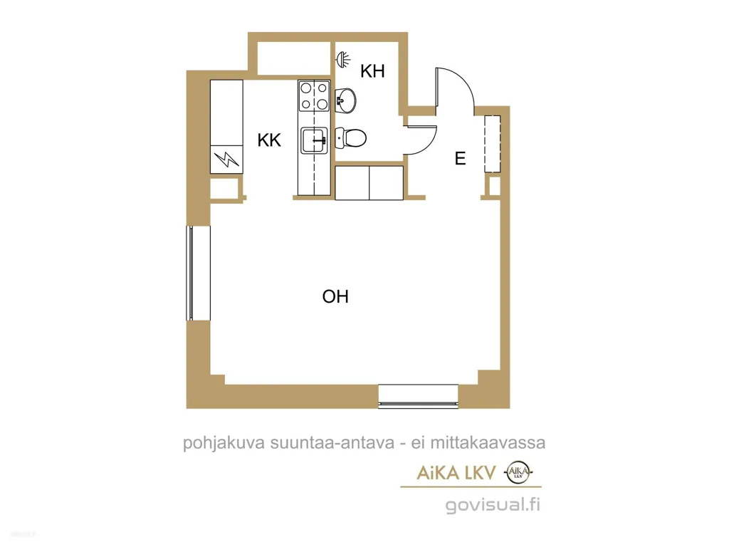 Planimetria - Penthouse with City Views in Oulu Centre