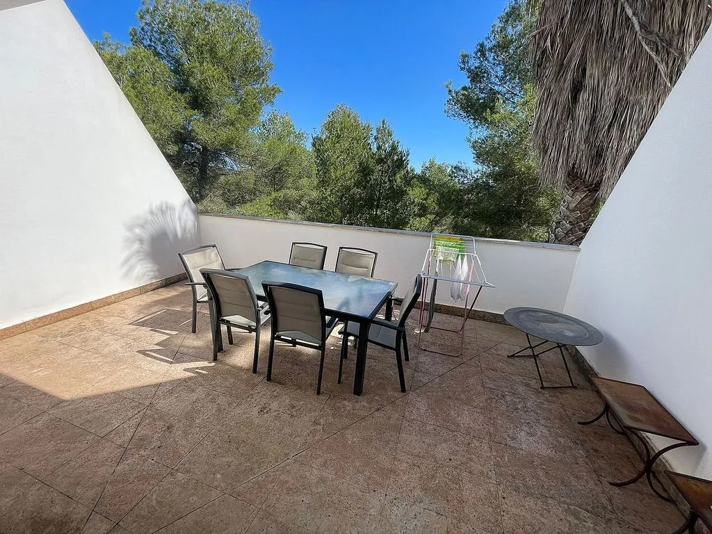 Terrasse - Duplex with Pool in Santa Eulària des Riu