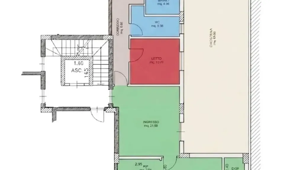Plan - Newly Built Apartment with Veranda in Spinazzola