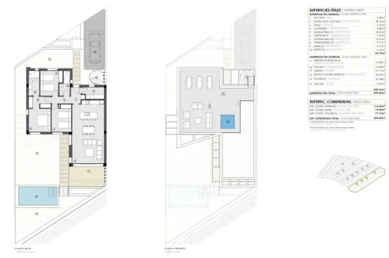 Plan - Luxury House with Pool in Polop, Valencia