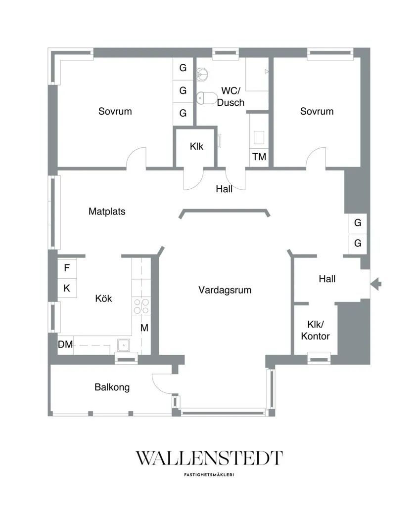 Plan - Apartment with South-Facing Balcony in Örebro
