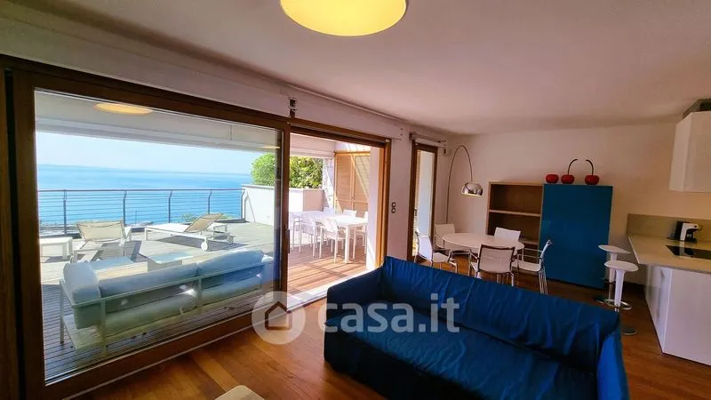 Living Room - Penthouse with Sea View in Duino Aurisina