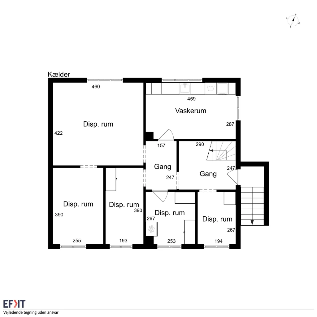 Plan - Classical Villa with Architect-Designed Garden in Odense