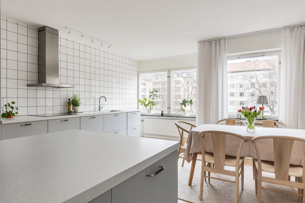 Kitchen - Renovated Apartment with Balcony in Central Linköping