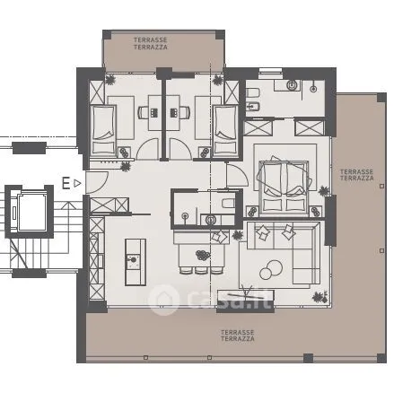 Plan - Luxury Studio with Balcony in Dobbiaco