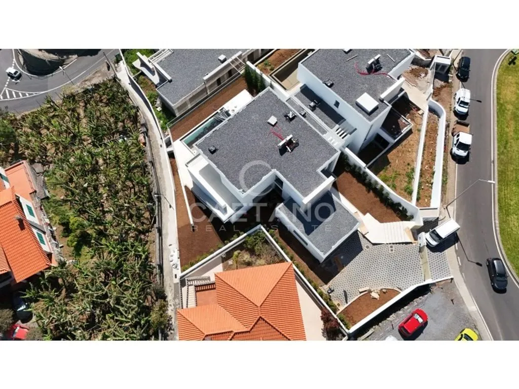 Vue aérienne - Contemporary Villa with Ocean View in Calheta, Madeira