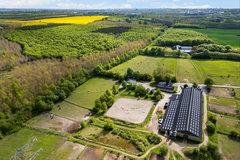 Vista aerea - Ride Centre with Stables near True Skov