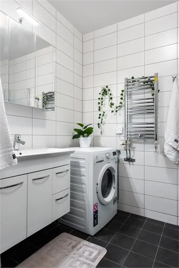 Salles de bain - Apartment with Balcony on Slottsgatan, Linköping