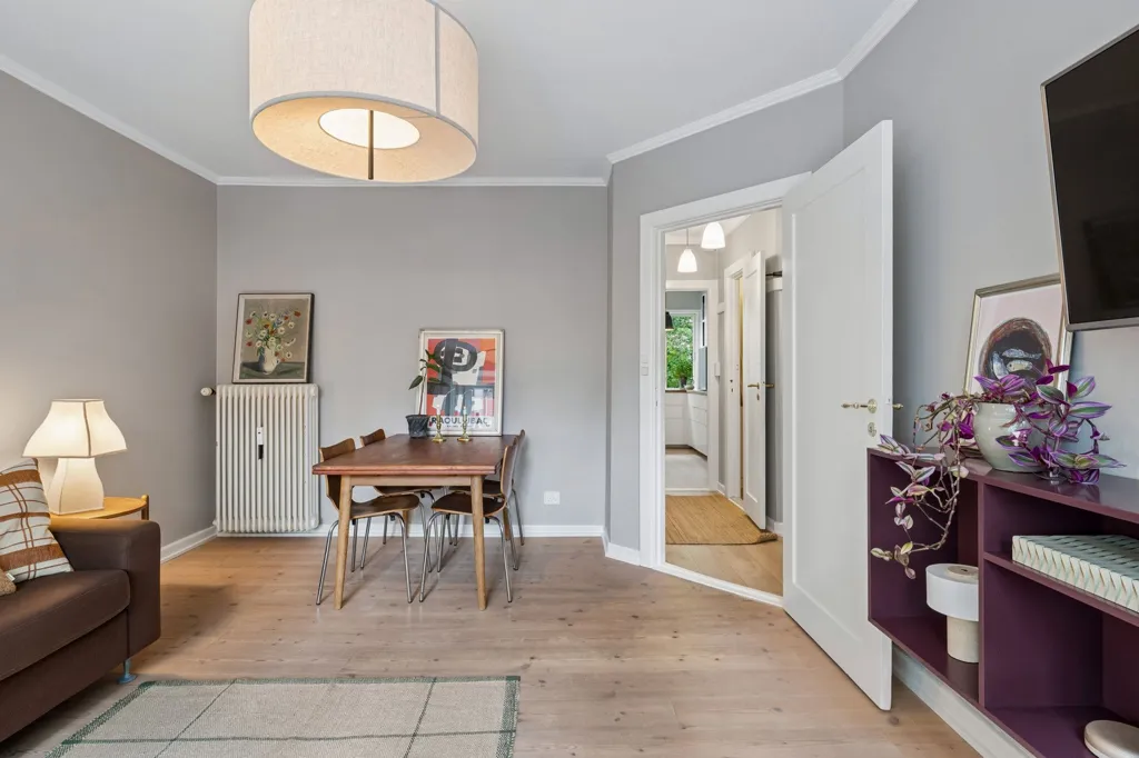 Living Room - Apartment with Brick Facade in Copenhagen N