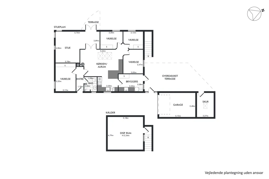 Plan - Maison 4 pièces à Odense N