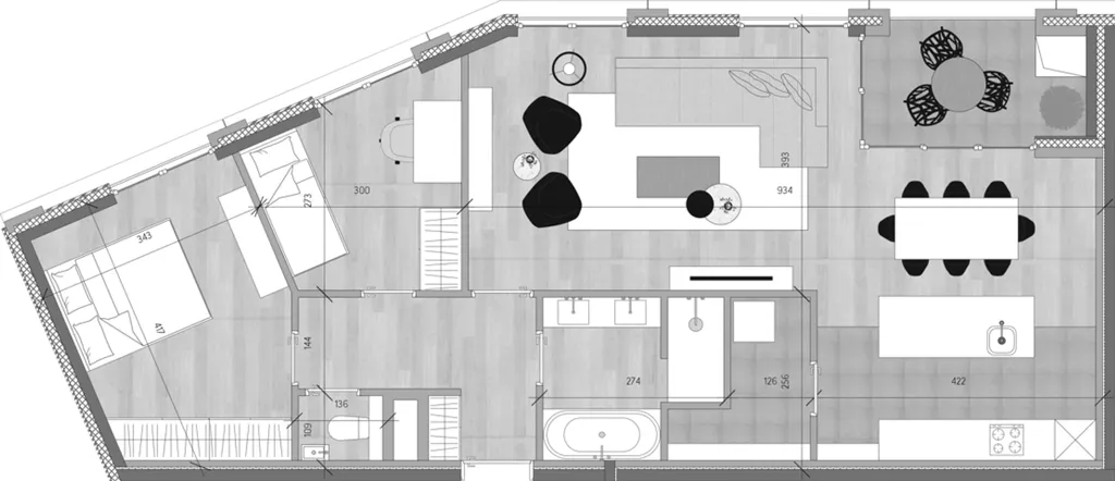 Plaan - Furnished Flat with Terrace in Antwerp Centre