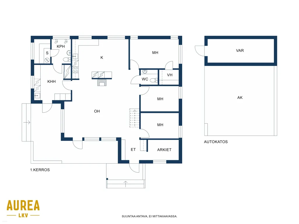 Plan - Modern Bungalow with Sauna in Ritaharju