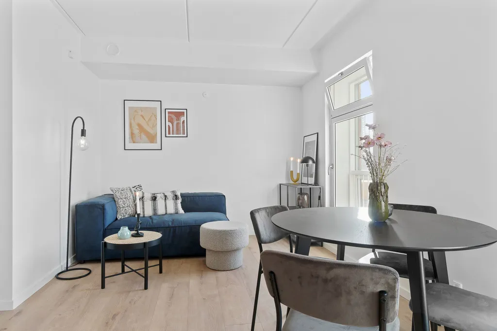 Living Room - Modern Apartments with Balcony in Viborg