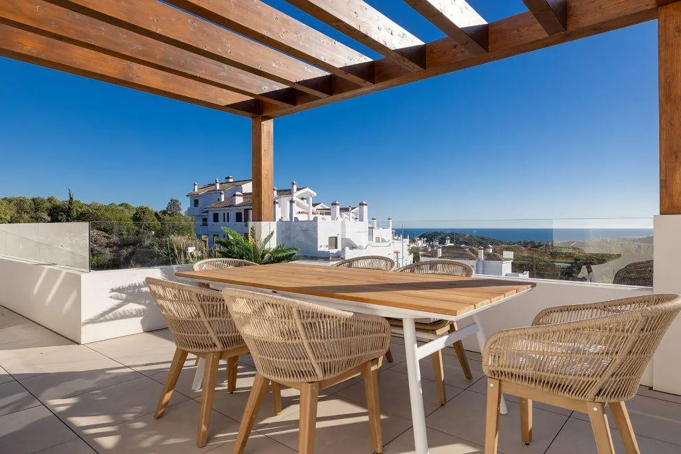 Terrasse - Penthouse with Sea View in Casares