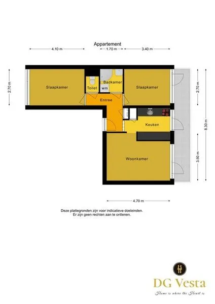 Planimetria - Luxury Short Stay Apartment in Arnhem