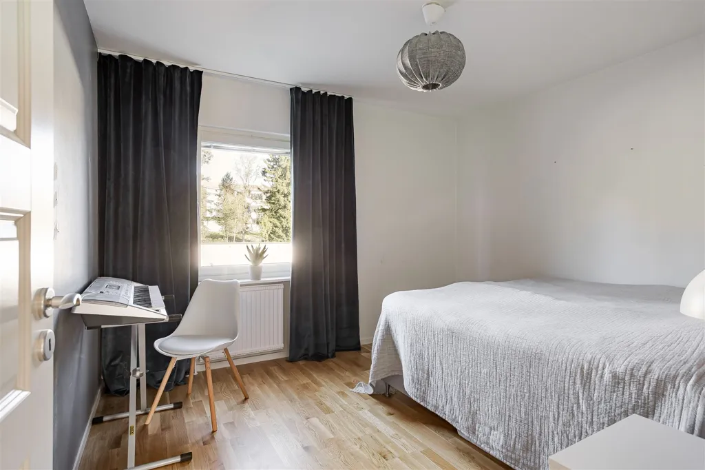Bedrooms - Renovated Flat with Balcony in Sundsvall