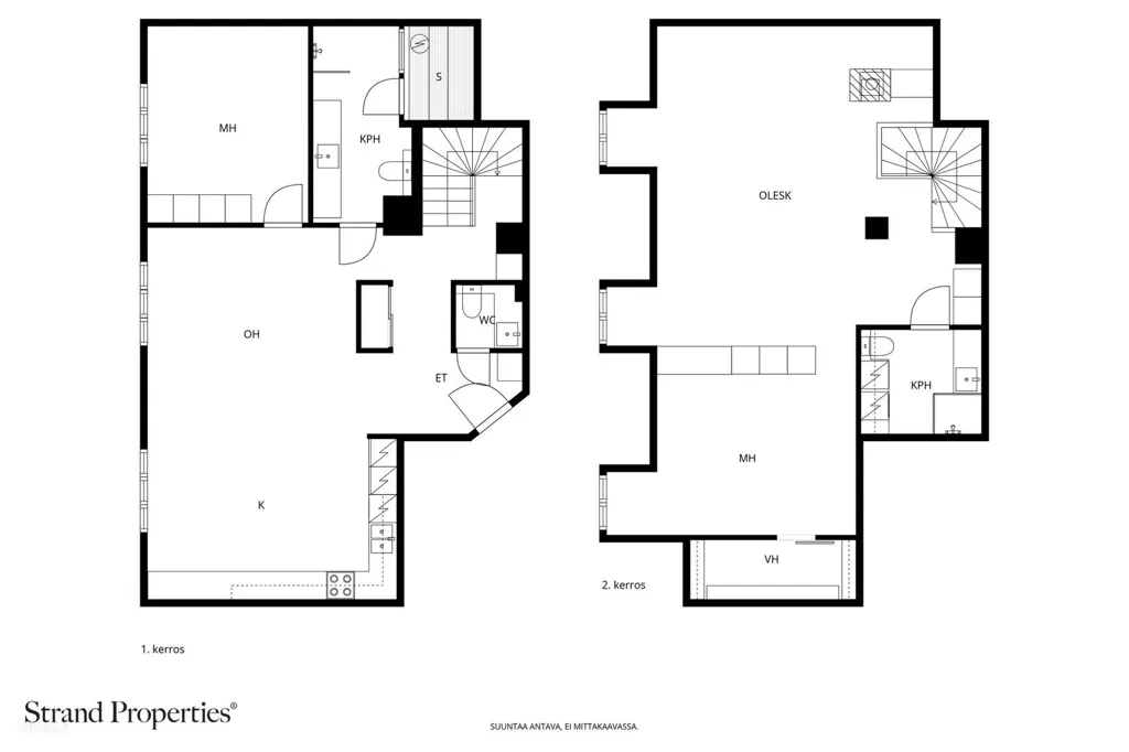 Plan - Appartement 4 pièces à Helsinki