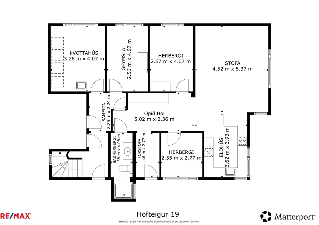 Plan - Appartement 3 pièces à Reykjavík