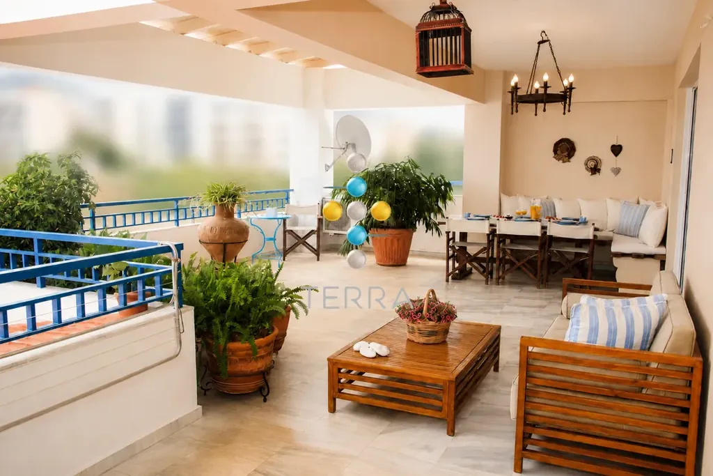 Terrasse - Apartment with Sea View in Rethymno Centre