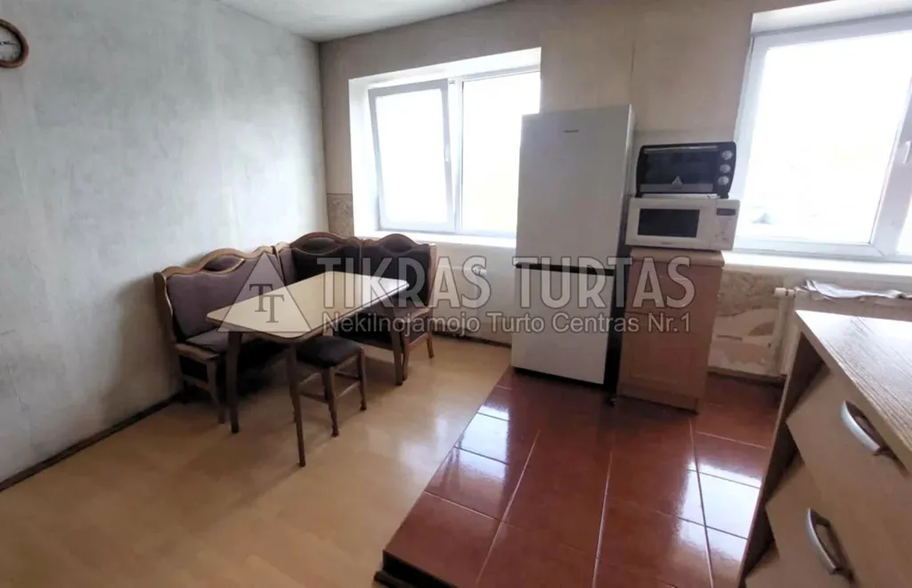 Cuisine - Three-Room Flat with Glazed Balcony in Klaipėda