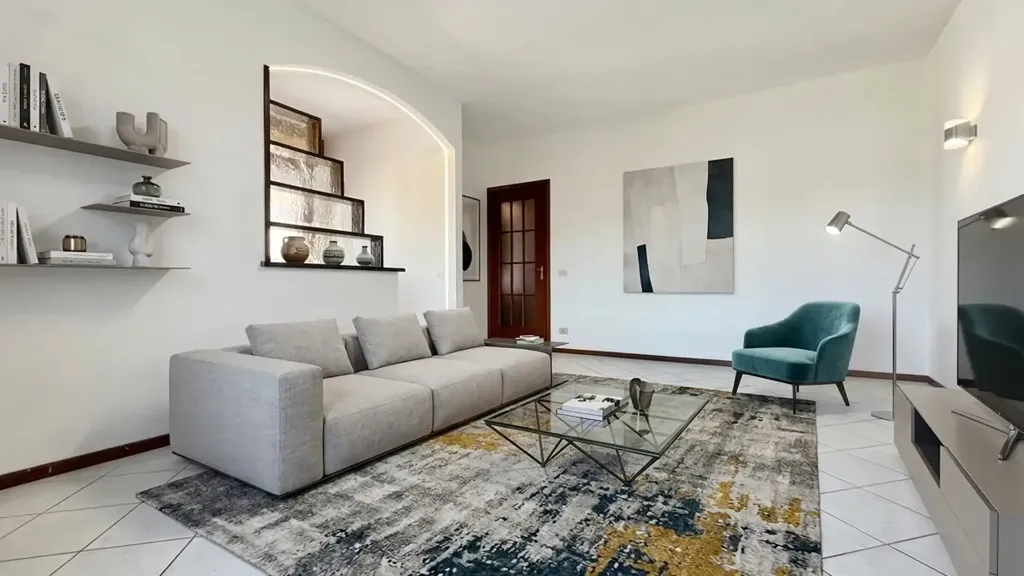 Séjour - Apartment with Terrace in Calcinaia Centre