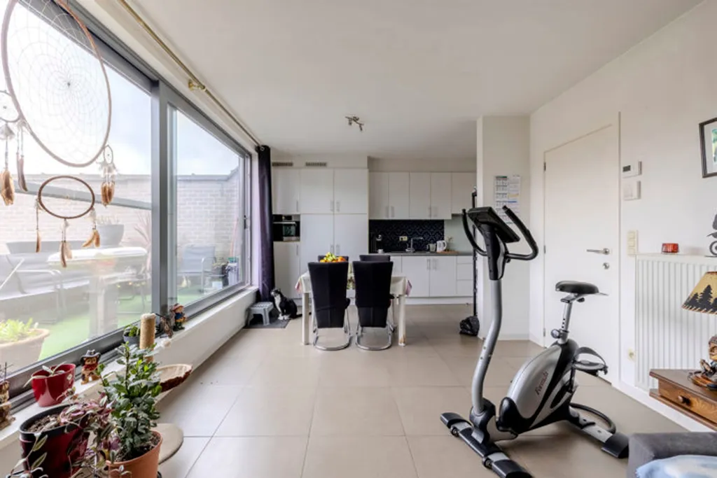 Living Room - Modern Apartment with Terrace in Mol
