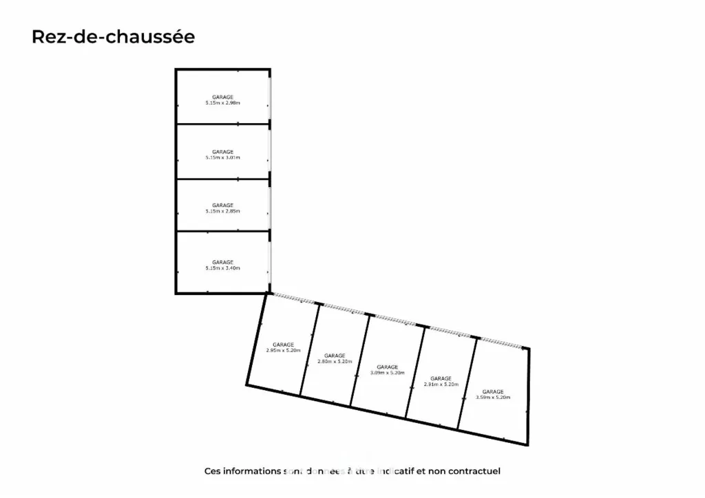 Plaan - Garage Complex with 9 Spaces in Kabbeekvest