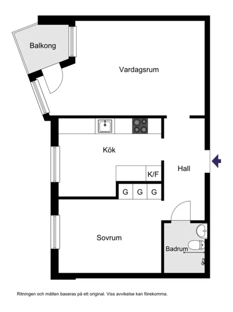 2-toaline korter asukohas Helsingborg