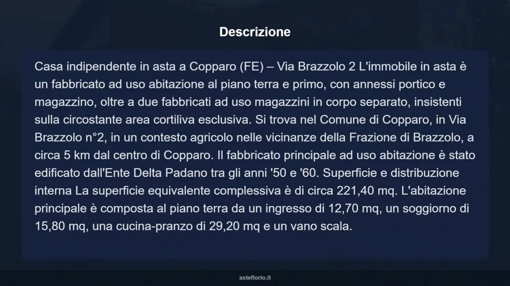 Independent Villa with Garden in Copparo