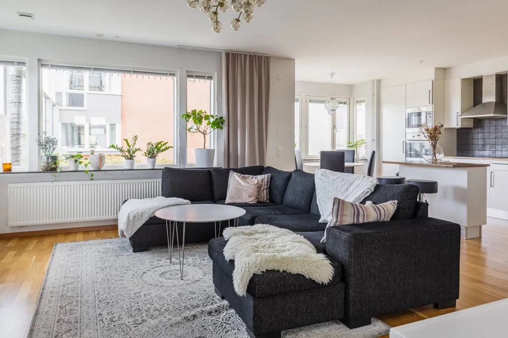 Séjour - Modern Flat with Private Terrace in Kalmar