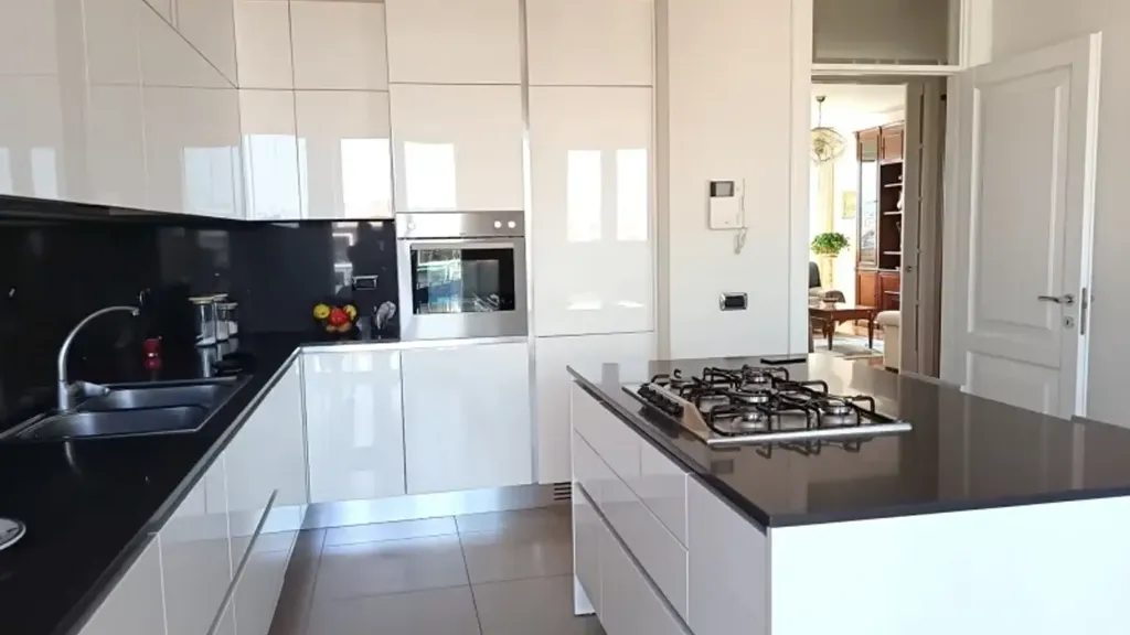 Köök - Rustic-Style Penthouse with Skyline View in Milan