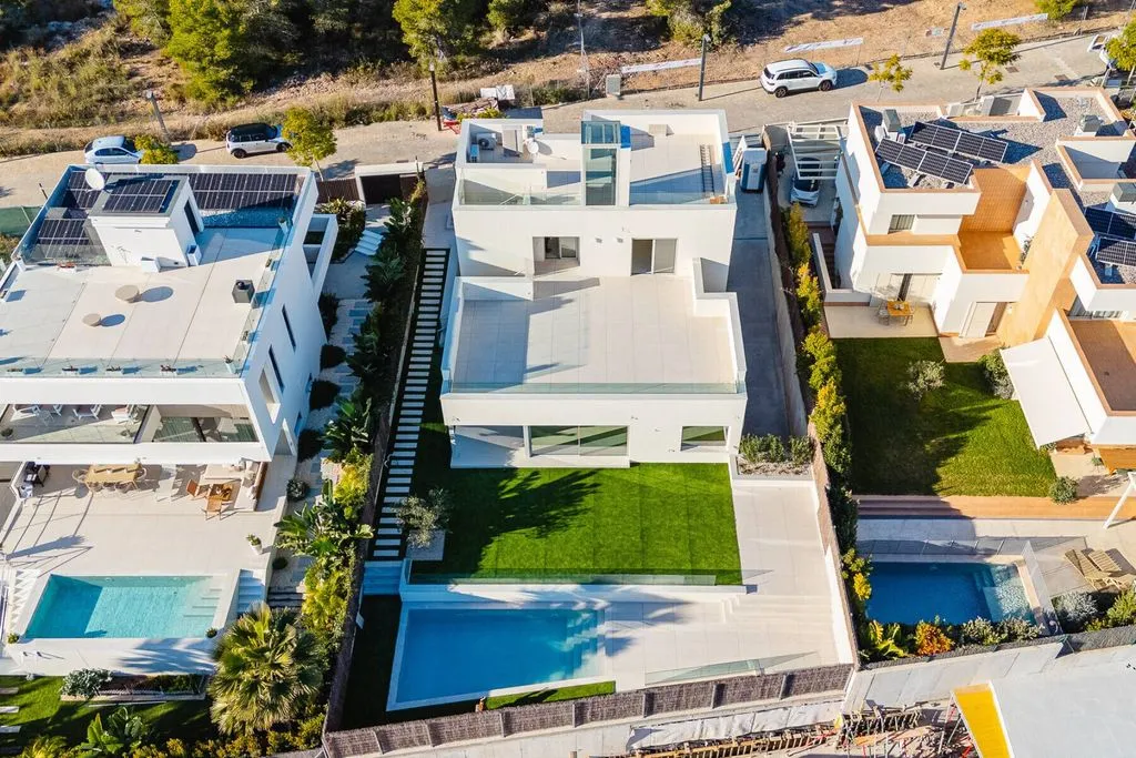 Vue aérienne - Luxury Detached House with Rooftop Terrace in Sitges