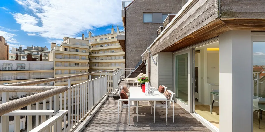 Balcon - Penthouse Ensoleillé avec Terrasses à Knokke
