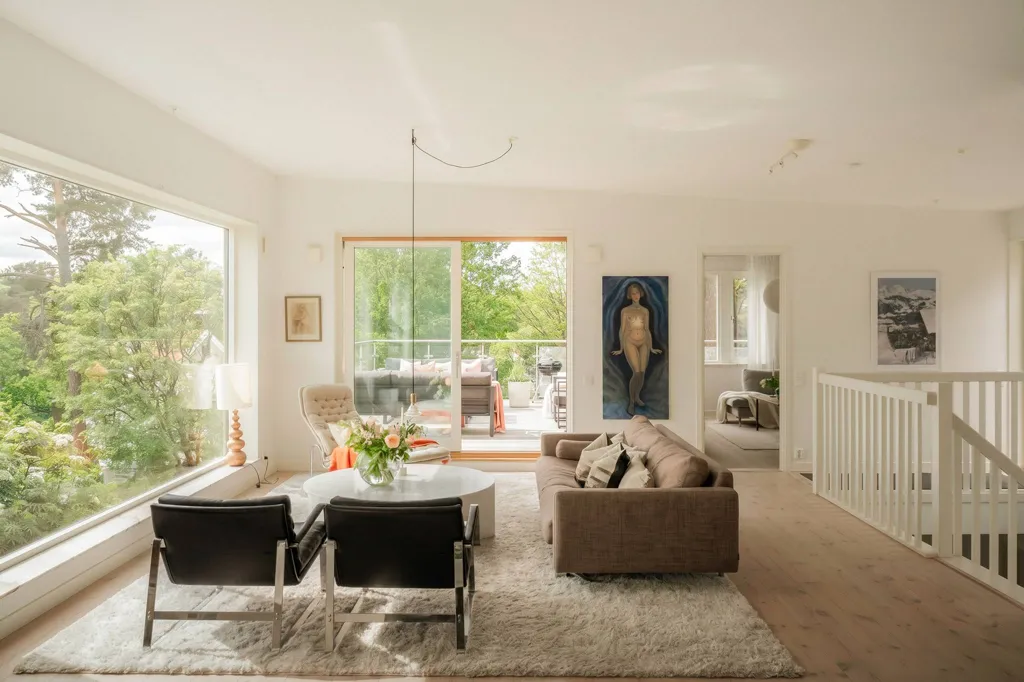 Soggiorno - Contemporary Villa with Sea View in Skogsö
