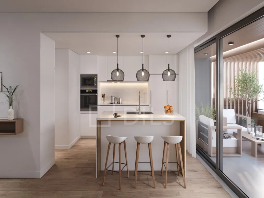 Kitchen - T3 House with Pool in Madalena