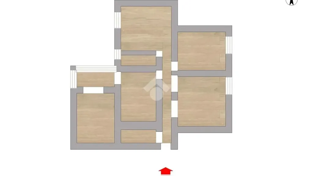 Planimetria - Apartment with Balcony in Naples