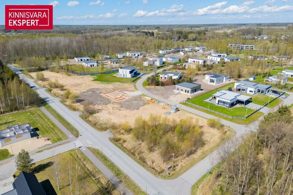 Vue aérienne - New Detached House with Garage in Pärnu