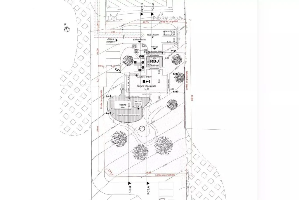 Plaan - Development Land with Views in Saint-Germain-au-Mont-d'Or
