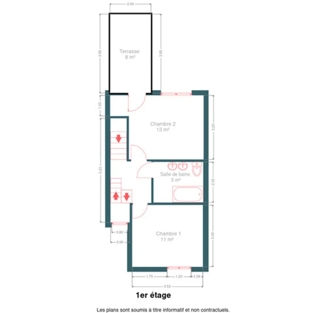 Floor Plan - Renovated 3-Fronted House in La Hulpe