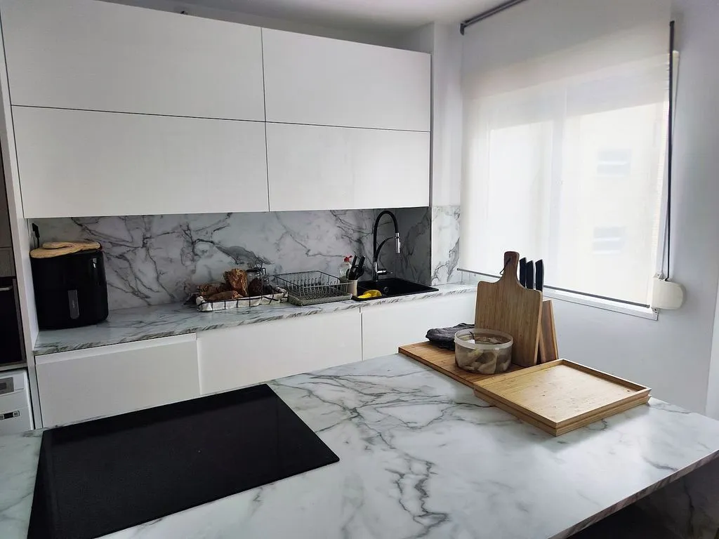 Cuisine - Modernised Flat with Terrace in Palencia Centre