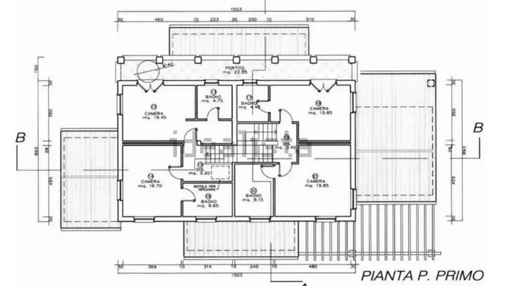 Plan - Unfinished Villa with Large Plot in Forte Dei Marmi