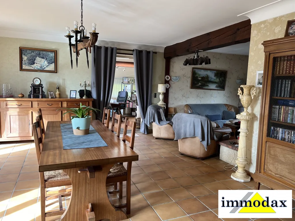 Salle à manger - Maison Traditionnelle avec Piscine à Mimbaste
