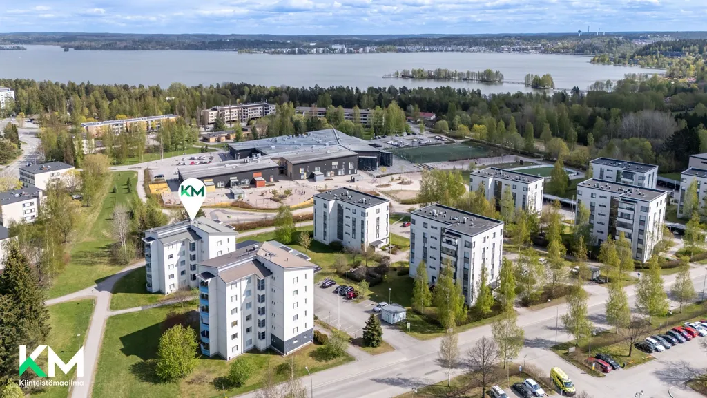 Vue aérienne - One-Bedroom Flat with Sauna in Jalkaranta